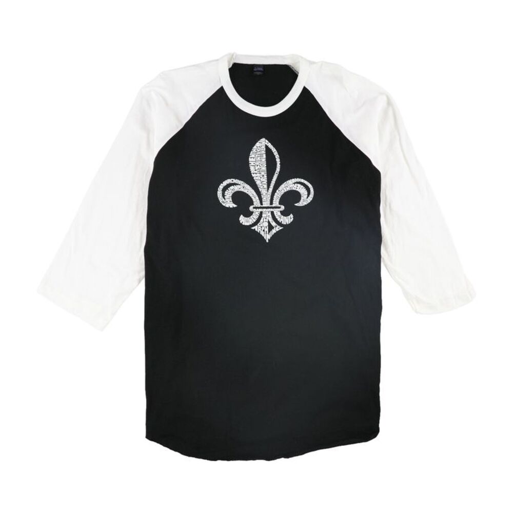 tultex Mens New Orleans Saints Graphic T-Shirt, Black, 2XL, DM